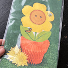 Vintage 1970s Eureka Honeycomb Sunflower Centerpiece  New In Package