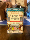 Bond Street Pipe Tobacco Empty Vintage Tin - Philip Morris 1930s Pocket Tin Look