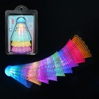 3pcs Glow In The Dark Badminton Led Colorful Lighting Shuttlecocks For Kid Adult