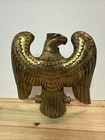 Vintage Brass Metal Heavy Eagle Finial Flag Pole Topper Large Size Excellent