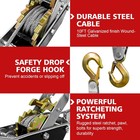 Uimoso Power Puller Come Along Winch 2 Ton 4409lbs Heavy Duty Pull Hoist 2 Hooks