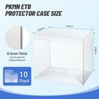 Htrybnes 10 Pack Clear Pkmn Booster Box Protector Case  10 Pack  Transparent