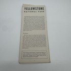 Vintage 1956 Yellowstone National Park  Fold Out Brochure Map
