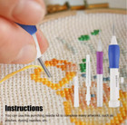 Diy Punch Needle Magic Embroidery Pen Set Stitching Thread Tool Sewing Craft