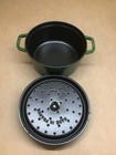 Staub Cast Iron 4-qt Round Cocotte - Basil