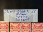 Scott   786 Mnh  6 Blocks Of 4   26 Singles  2026 Scott Catalogue Value   15 00