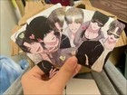Korean Comics Bl Manhwa Unsleep Photo Card Gift Diy 4pcs set