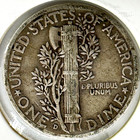1944 D Dime Silver Mercury Gem Free Shipping Brilliant 10c Ten Cents
