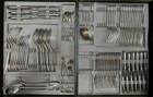 Christofle Perles Silverplate Flatware Set - 79 Pcs With 4 Drawer Original Case