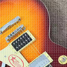 Jimmy Page Electric Guitar Tiger Stripes 6 Stings Gitaar Redwood Fretboard