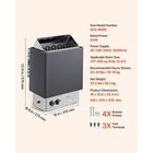 Uimoso Sauna Heater Stove 9kw Wet   Dry Stailess Steel W  Internal Controller