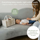 Parker Baby Diaper Caddy - Nursery Storage Bin And Car Organizer For Diapers And