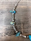 Vintage Navajo Sterling Silver Turquoise Necklace