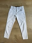 Lot Of 4 Under Armour Baseball White Pants Sports Stretch Athletic Size Youth S