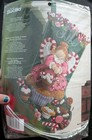 Bucilla Christmas Stocking Felt Applique Holiday Kit Cupcake Angel Candy  86207