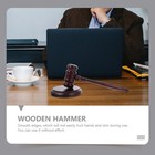 Judge Hammer Lawyer Office Decor   Wooden Gavel And Sound Block Set Child Prop