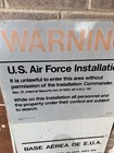 Laughlin Air Force Base Warning Metal Sign Vintage  Heavy Metal Obsolete Sign
