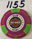 Black Gold Harley Davidson Dealership Poker Chip Of Allen  Texas New