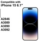 Screen Replacement For Iphone 15 Lcd Display Touch Digitizer Repair Kit