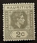 Travelstamps  1938 Mauritius Stamps Sc  211  2c  Olive-grey Mint  Og Nh  Mnh