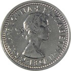 1947-1967 United Kingdom Elizabeth Ii Silver Plated Sixpence Coin