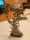 Moon Hunt Pewter Figure With A Bird-john Dennett  Signed 1992  Perth Pewter