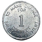 Arizona Sales Tax Token Payment 1 Mill With Shading Behind Motto Variety Az-s3a