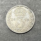 Great Britain 1910 Silver 3 Pence Edward Vii Circulated Fine Km  797 2