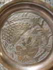 Vintage Middle Eastern Hand Made Copper Dish Wall Plate Marked 6 5 
