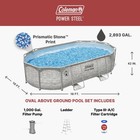 Coleman Power Steel 16  X 10  X 42  Oval Above Ground Pool Set Pump Included