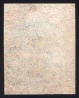 Confederate  Csa  12  ad  10   Blue  Used Corner Margin Red Town Cancel  Rare 