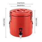 Stainless Steel Insulated Beverage Dispenser Insulated Thermal Hot   Cold Milk