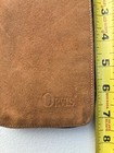 Vintage Orvis Company Suede Leather Leader Fly Holder Fishing Wallet Tan