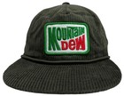 Mountain Dew Soda Men s Snapback Hat Embroidered Vintage Logo Patch Corduroy Cap