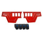 2 Piece Cnc Dash Panel   4 Rocker Switch Bundle Rzr Xp1000 S 900 1000 Havasu Red