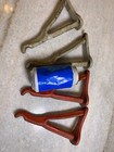 Set 4 Antique Vintage Industrial Heavy Duty Cast Iron Steel Wall Brackets Hanger
