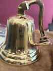 Large Nautical Ship s Boat Bell 9  Solid Brass Marine Maritime Wall Decor New