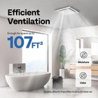 165 Cfm Bathroom Exhaust Fan With Light 6500k Led Ceiling Mount 4  Duct 1 5 Sone