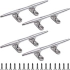Boat Cleat 4 Inch 5 Inch 6 Inch 8 Inch 10 Inch Open Base 316 Stainless Steel    