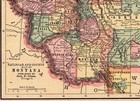 1895 Antique Montana Map Vintage George Cram Map Of Montana 3179