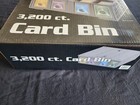 Bcw Card Bin 3200 Ct 4 Row Collectible Card Bin Holds Top Loaders Magnetics Cib