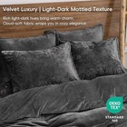  Truly Velvet Pillowcases Standard Size  No 26  X 20   pack Of 2  Dark Grey