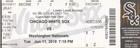 Ticket Stubs  Chicago White Sox Vs Washington Nationals - June 11  2019