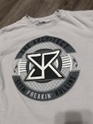 Seth Rollins The Architect Authentic T-shirt Sz L Wwe Grey Wrestling Raw Shield