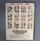 Vintage 1989 Teddy Bear And Friends Go Hollywood Paper Dolls 12 Dolls Uncut