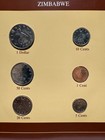 Franklin Mint Coins Of All Nations Set - Zimbabwe 6 Coins With Card