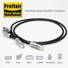 Pair Solid Pure Silver Wire Xlr Cable Microphone Hifi Audio Interconnect Cable