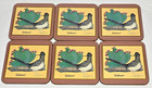 6 Pimpernel Roadrunner Southwest Coasters Set Vintage Drink Coasters With Box