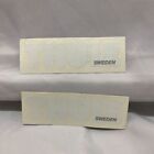 2 Piece Stickers Thule Sweden 4 5 X 1 Inch White Lettering No Border Background