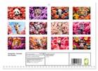 Animal Art - Animals And Flowers  monthly Wall Calendar 2026 11 7 X 16 5  open  